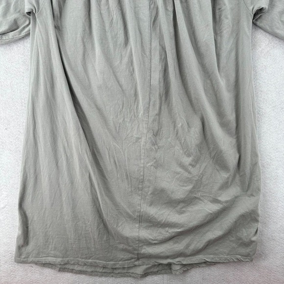 Zara Lagenlook Smock Shirt Dress Womens SMALL Oversized Gray Kaftan Midi - Picture 7 of 16